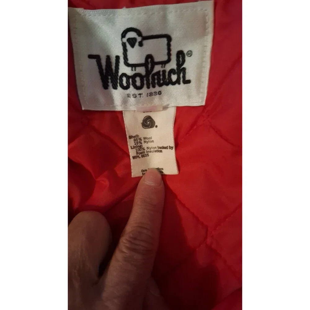 Vintage 70s Woolrich Plaid Flannel Jacket‎ Coat Large Wool Sherpa Lined Workwear